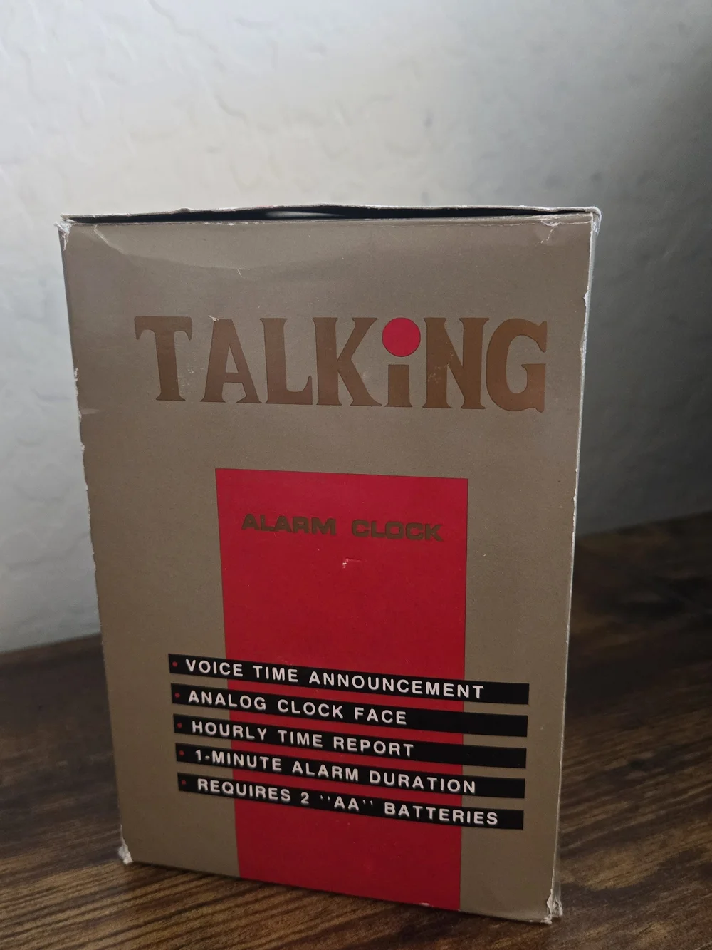 Vintage Ultmost Talking Alarm Clock Model UT6682 Black Memphis Style w/ Box